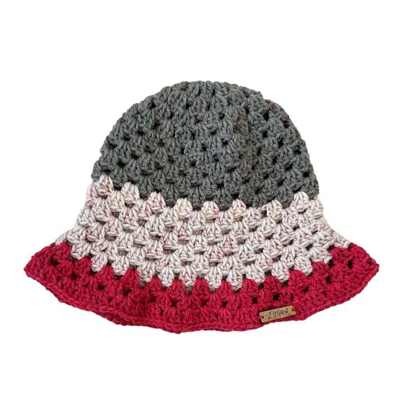 Crochet Granny Stitch Bucket Hat Multicolor Adult Size, Brand New Handmade - Picture 1 of 2